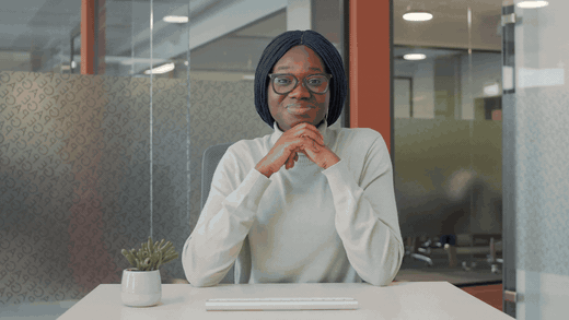 Animated AI assistant greeting preview