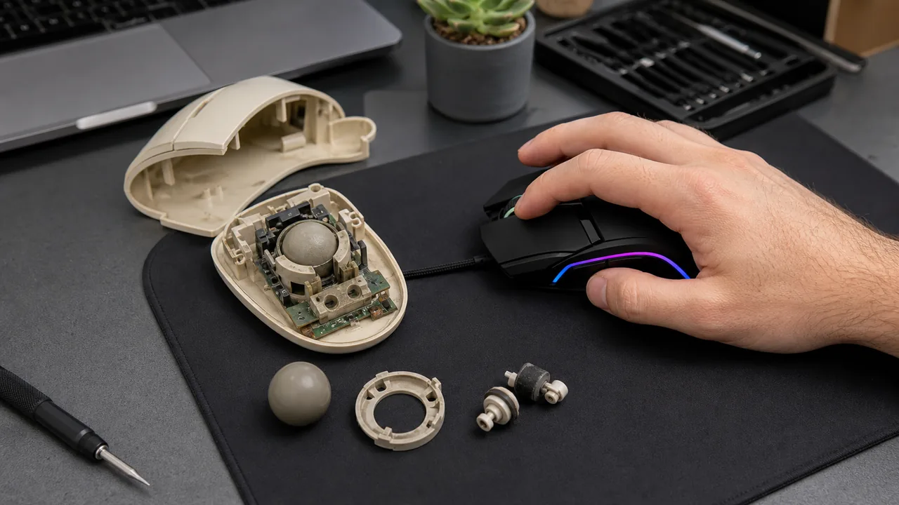 Comment fonctionne une souris ? Boule, optique et laser