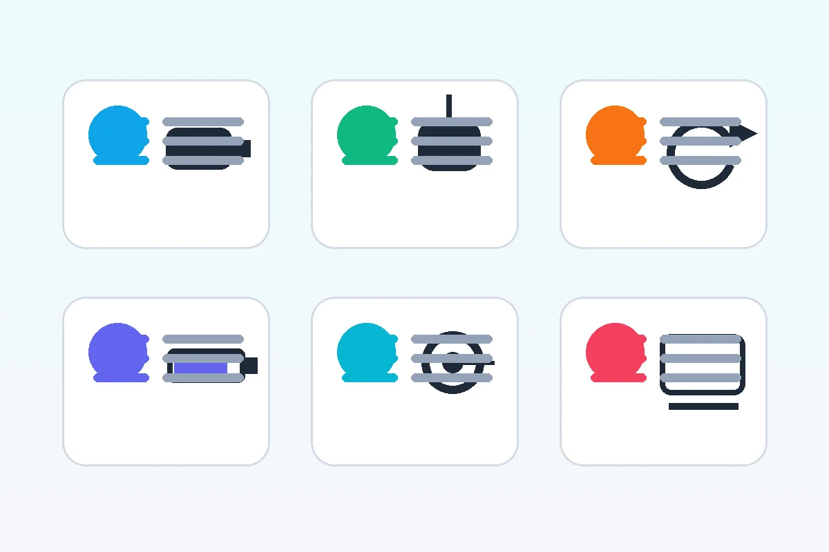 Text-free troubleshooting checklist for USB, wireless, battery, software, and display factors