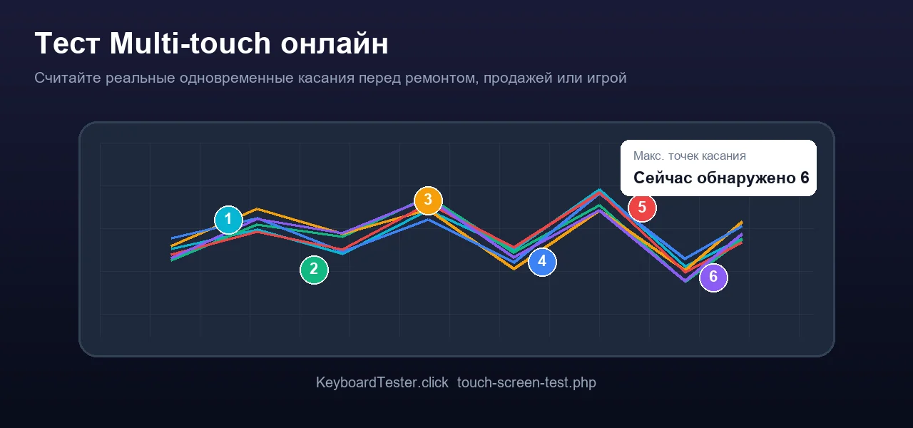 Мультитач тест онлайн: сколько пальцев распознаёт ваш экран?