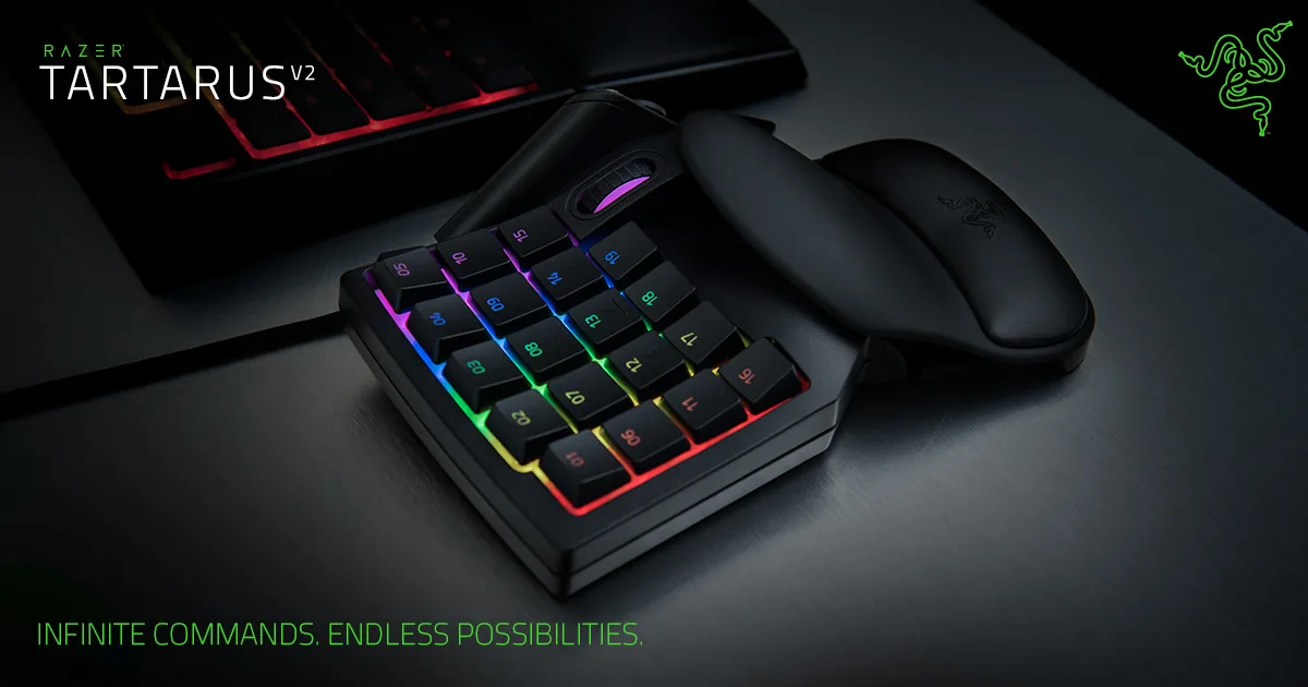 صورة المنتج الرسمية للوحة كيباد الألعاب Razer Tartarus V2 Chroma