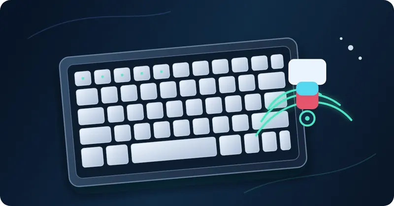 Conceptual tenkeyless keyboard with magnetic-field arcs and a Hall sensor