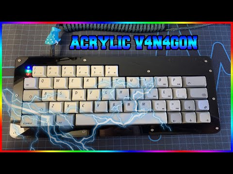 Thumbnail for the acrylic V4N4G0N gasket mount case review and sound test YouTube video